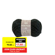 Makr Cosy Wool Crochet & Knitting Yarn 8ply, Charcoal Marle- 100g Wool Yarn