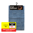 Atmosphere Bath Mat, Brick Azure- 50x80cm