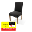 Stretch Chair Cover, Black - Armless Chair