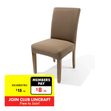 Stretch Chair Cover, Mocha - Armless Chair