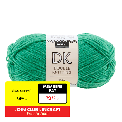 Makr DK 8ply Crochet & Knitting Yarn, 100g Acrylic Yarn