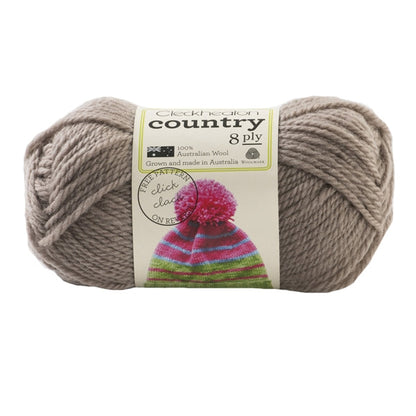 Cleckheaton Country 8ply Yarn, Almond- 50g Wool Yarn