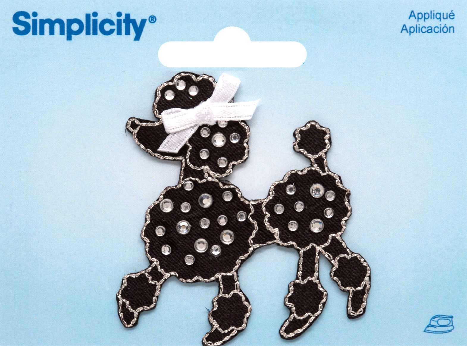 Simplicity Simplicity Appliques, Black Poodle With Rhinestones