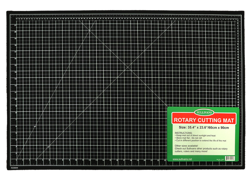 Sullivans Rotary Mat, Black - 60cmx90cm