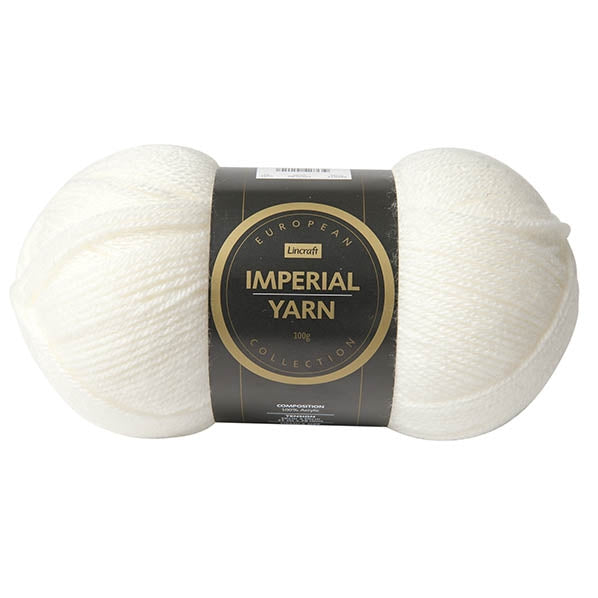 European Collection Imperial Yarn, Ivory- 100g Acrylic Yarn