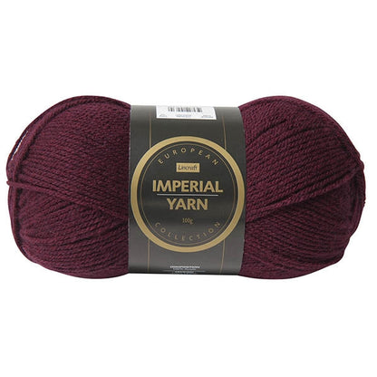 European Collection Imperial Yarn, Burgundy- 100g Acrylic Yarn