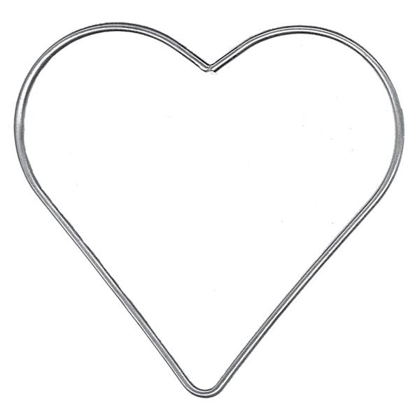 Crafty Bitz Metal Ring, Heart- 100mm