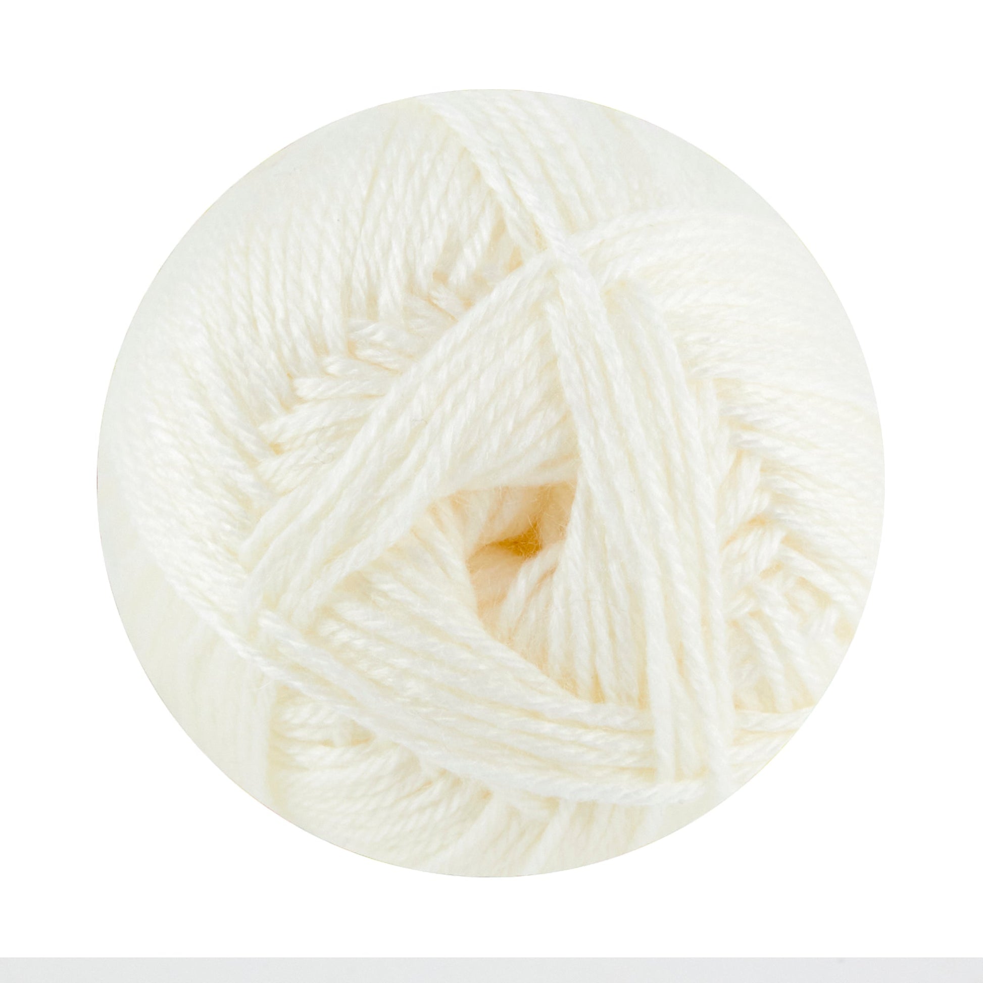 Makr Baby Soft Crochet & Knitting Yarn 8ply, White- 100g Acrylic Nylon Blend Yarn