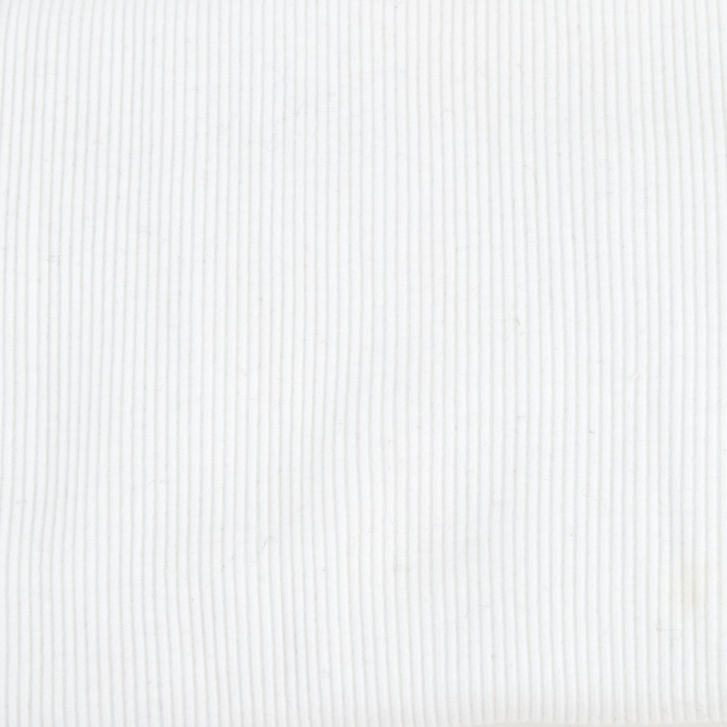 Ribbing Fabric, White- Width 60cm