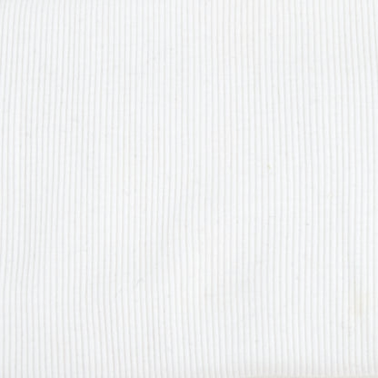 Ribbing Fabric, White- Width 60cm