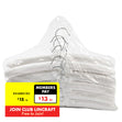 Lincraft Fabric Hangers, White- 10pk