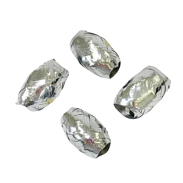 Christmas Curling Ribbon, 5mmx10m Silver- 4pk