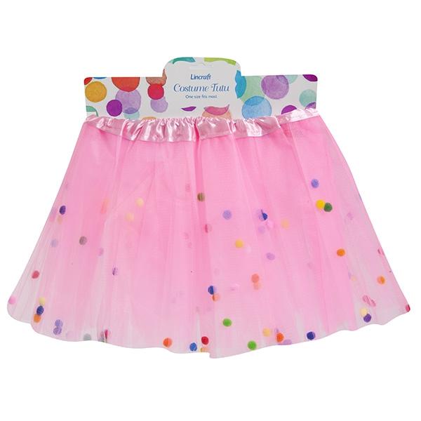Tutu with Pom Poms, Pink