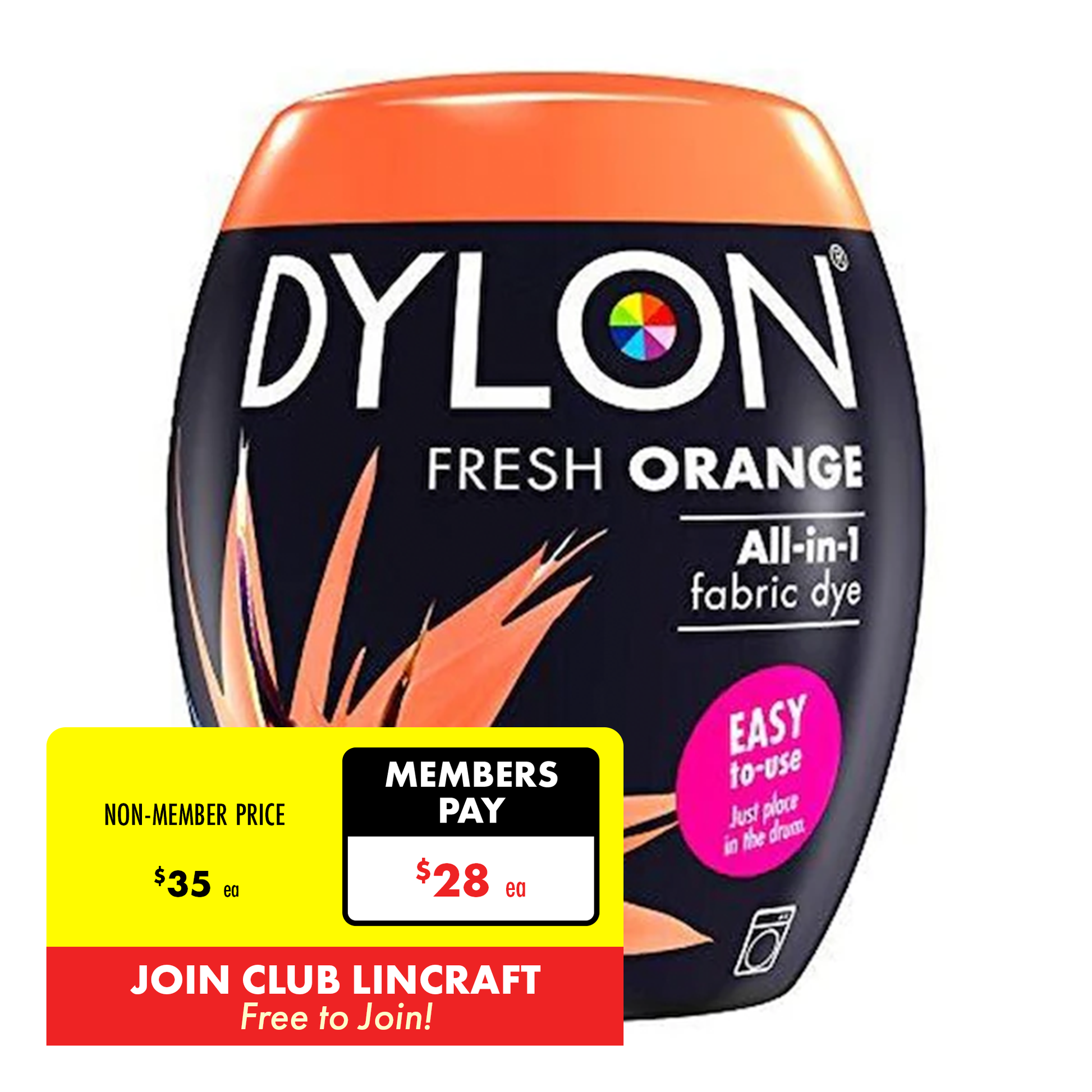 Dylon Dye Machine Fabric Pod, 350g – Lincraft