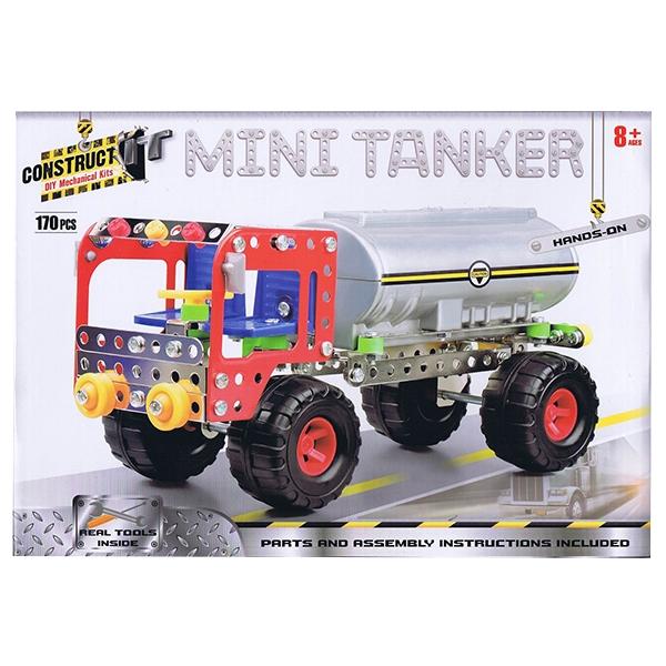 Construct It DIY Mechanical Kit, Mini Tanker Truck- 170pc
