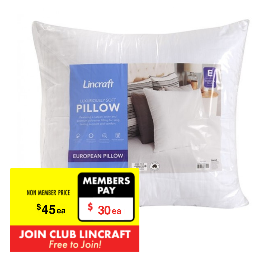 Lincraft European Pillow