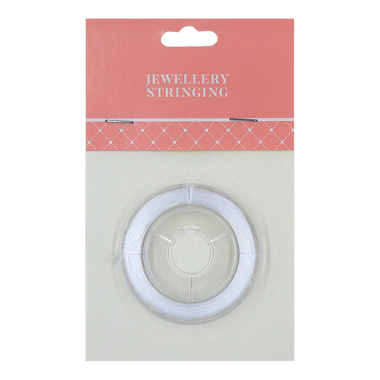 0.5mm Stretch Thread, White- 10m- Sullivans