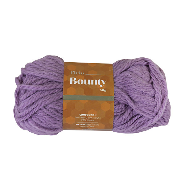 Ficio Bounty Crochet & Knitting Yarn, 50g Wool Acrylic Alpaca Blend Yarn