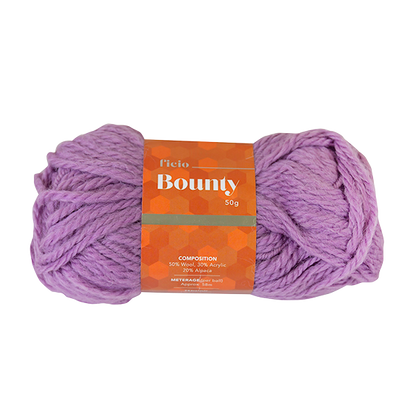 Ficio Bounty Crochet & Knitting Yarn, 50g Wool Acrylic Alpaca Blend Yarn