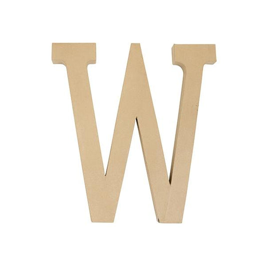 Makr Paper Mache, Jumbo Letter W- 60cm