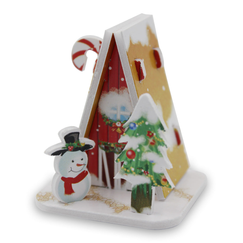 DIY Mini 3D Puzzle, Christmas House 5