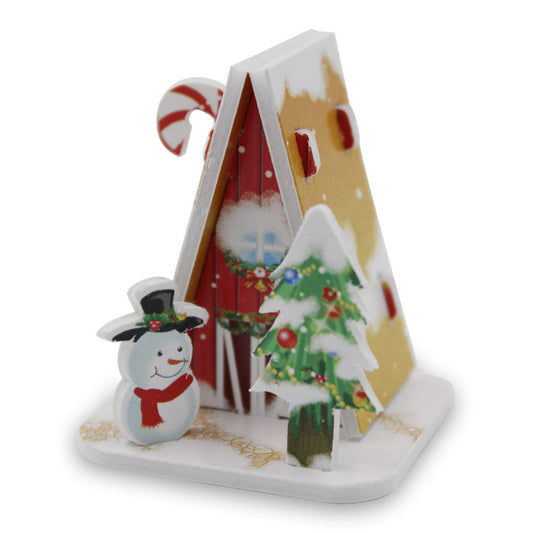 DIY Mini 3D Puzzle, Christmas House 5