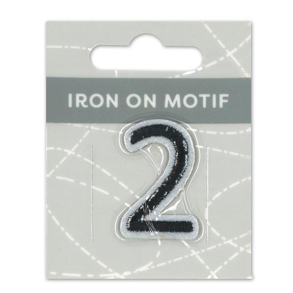 Sullivans Iron On Motif, Black 2- 35mm
