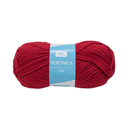 Lincraft Veronica Yarn, Red- 100g Acrylic Yarn