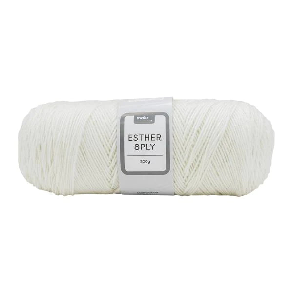 Makr Esther 8ply Crochet & Knitting Yarn, 200g Polyester Yarn