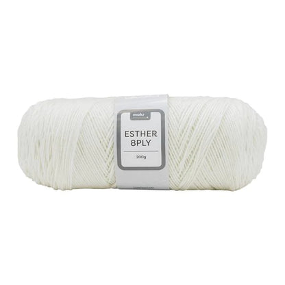 Makr Esther 8ply Crochet & Knitting Yarn, 200g Polyester Yarn