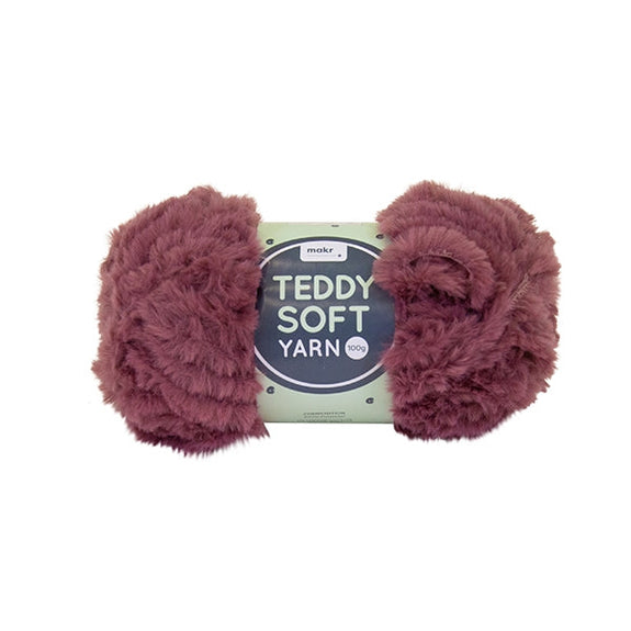 Makr Teddy Soft Crochet & Knitting Yarn, 100g Polyester Yarn – Lincraft