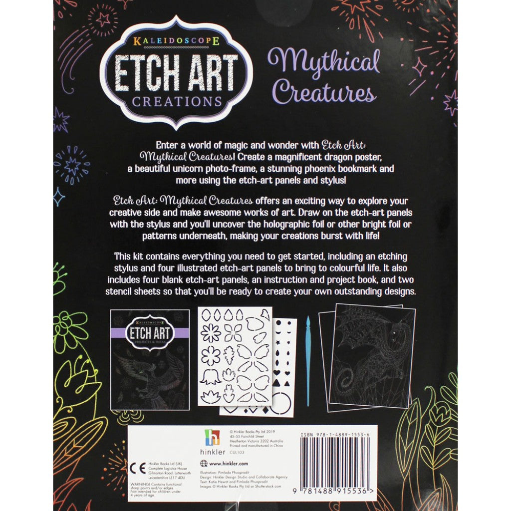 Mini Etch Art Kit, Mythical Creatures