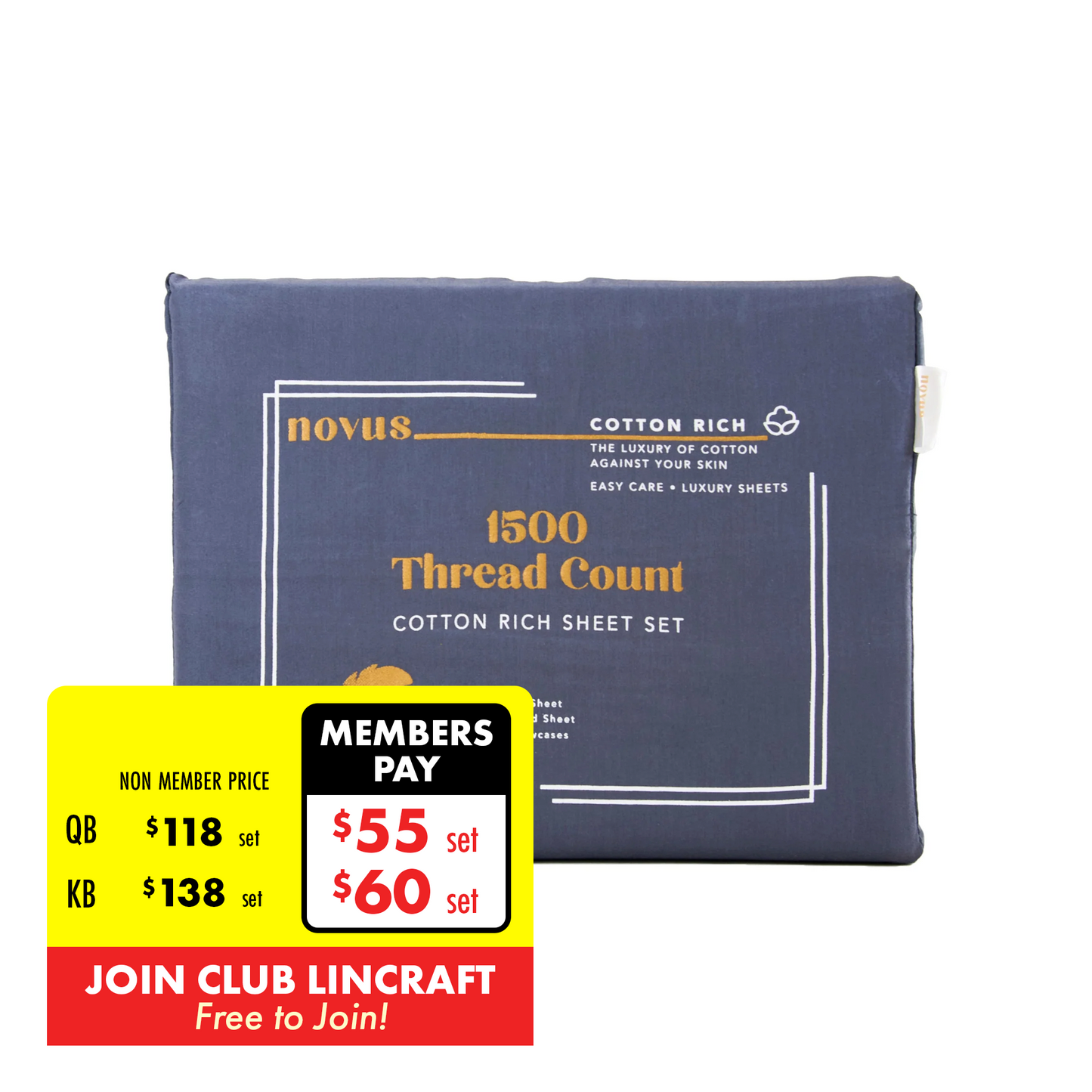 Novus 1500TC Sheet Set