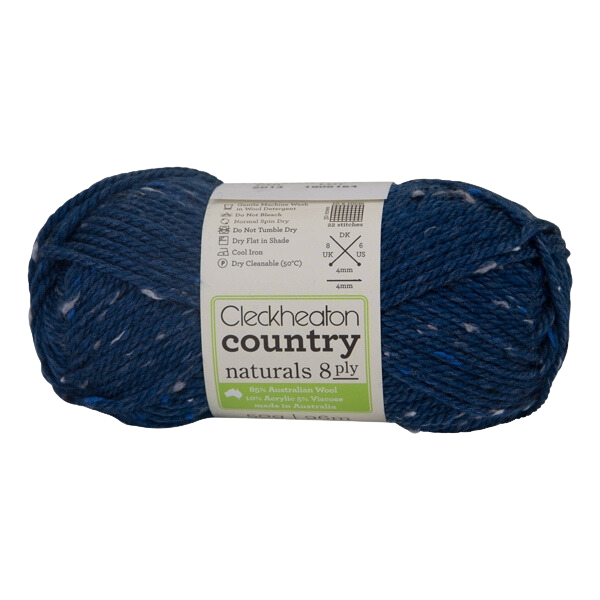 Cleckheaton Country Naturals 8ply Yarn, Peacock- 50g