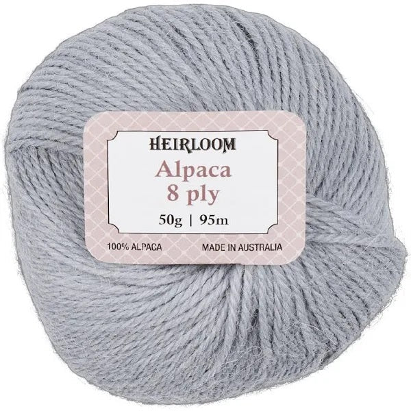 Heirloom 8ply Crochet & Knitting Yarn, 50g Alpaca Yarn