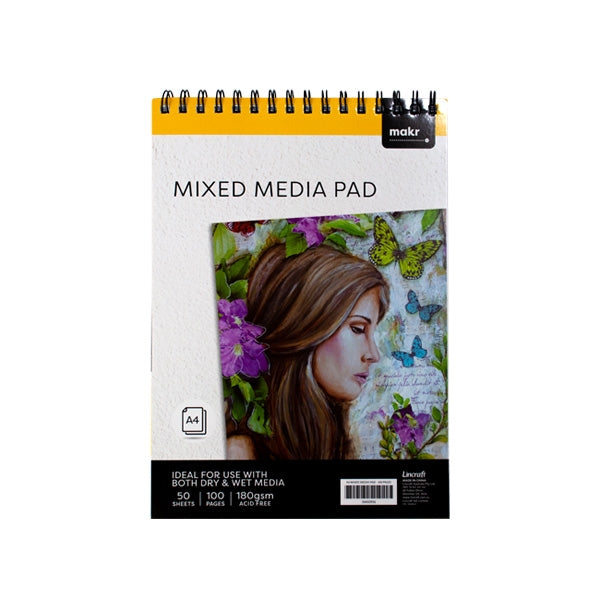 Makr Art Pad, Mixed Media Pad Top Spiral