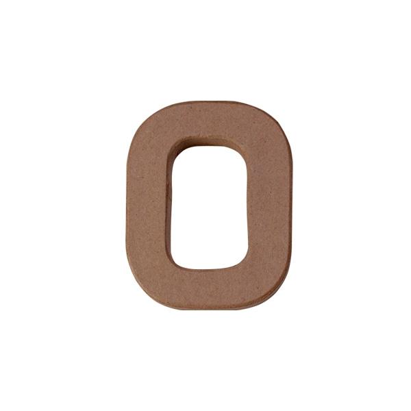 Makr Paper Mache, Small Numeral 0- 4 inch