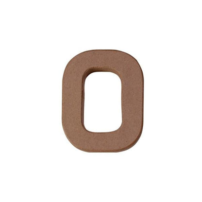 Makr Paper Mache, Small Numeral 0- 4 inch