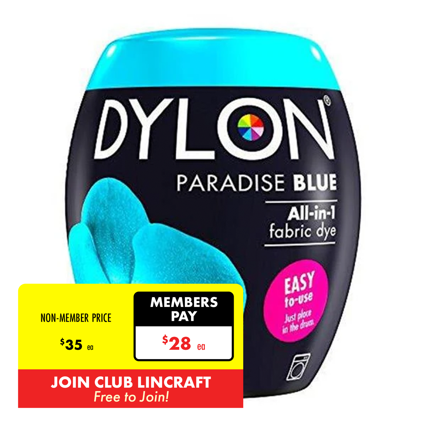 Dylon Dye Machine Fabric Pod, 350g