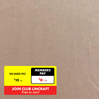 Homespun Plain Fabric, Width 112cm