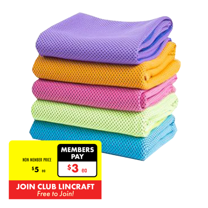 Gym Cooling Towels, Assorted Colours- 100x30cm