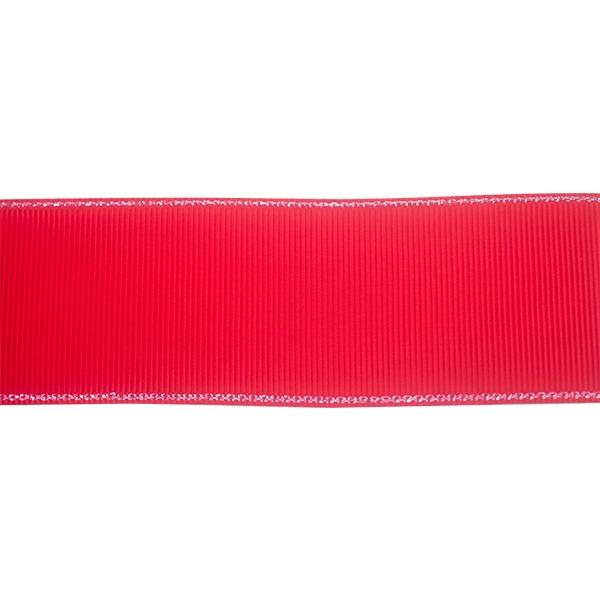 Makr Ribbon, Poppy Red Silver Edge GG- 38mmx3.6m