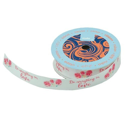 Makr Ribbon, Do Everything in Love Satin- 16mmx4.5m