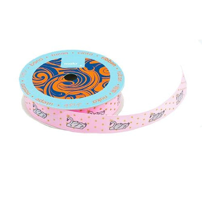 Makr Ribbon, Swan lt Pink Satin- 16mmx4.5m
