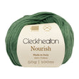 Cleckheaton Nourish Yarn, Grass Green- 50g Cotton Yarn