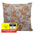 Printed Designer Cushion, Golden Leaf- 45x45cm - Cambridge House