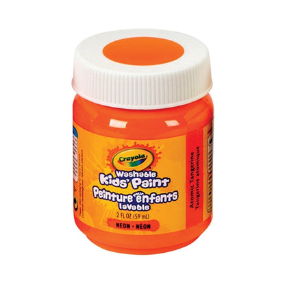 Crayola Washable Kids Paint, Atomic Tangerine- 59ml