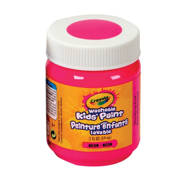 Crayola Washable Kids Paint, Shocking Pink- 59ml