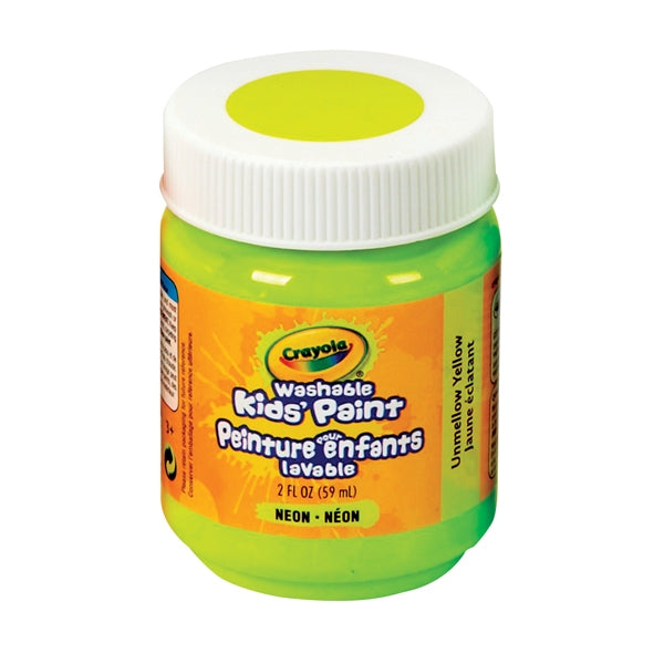 Crayola Washable Kids Paint, Unmellow Yellow- 59ml