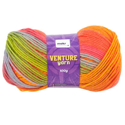 Makr Venture Crochet & Knitting Yarn, 100g Acrylic Yarn